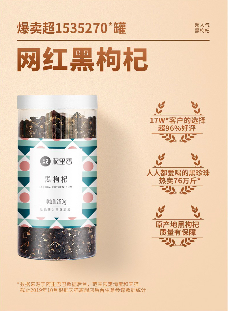 北京同仁堂 中华老字号 黑果枸杞袋泡茶（代用茶）(图1)